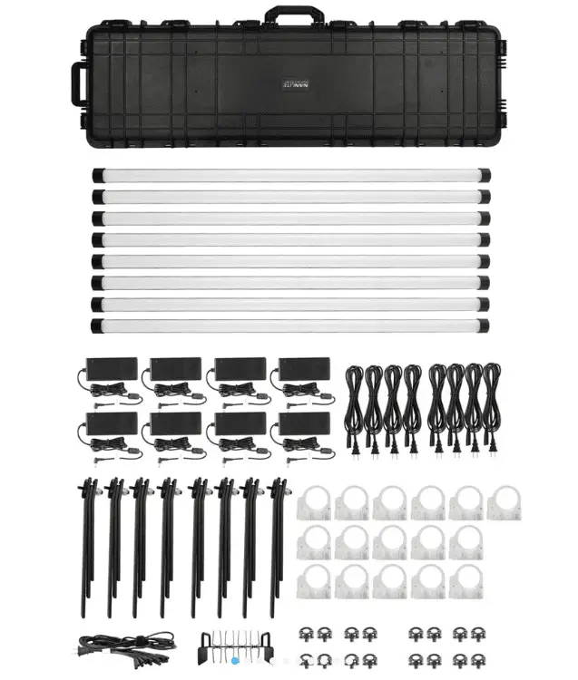Nanlite PavoTube II 30XR 4' RGBWW LED Pixel Tube with Built-In CRMX 8Kit