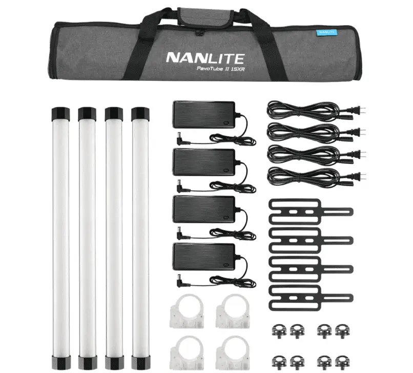 Nanlite PavoTube II 15XR 2' RGBWW LED Pixel Tube with Built-In CRMX 4Kit