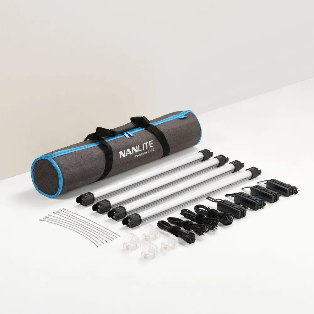 Nanlite PavoTube II 15C 2-Foot RGBWW LED Tube Light 4Kit