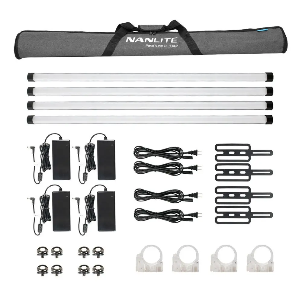 Nanlite PavoTube II 30XR 4' RGBWW LED Pixel Tube with Built-In CRMX 4Kit